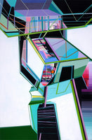 A light green tree house