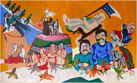 Tierra cubierta de maiz