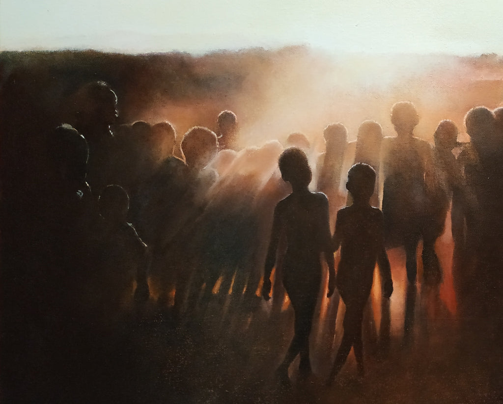 Danzando al ponerse el sol