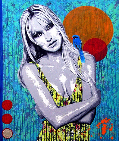 Lucy and her small friend