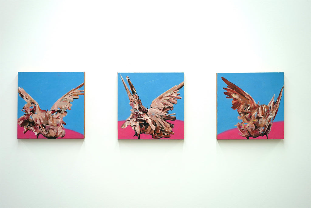 Fighting Doves (triptych)