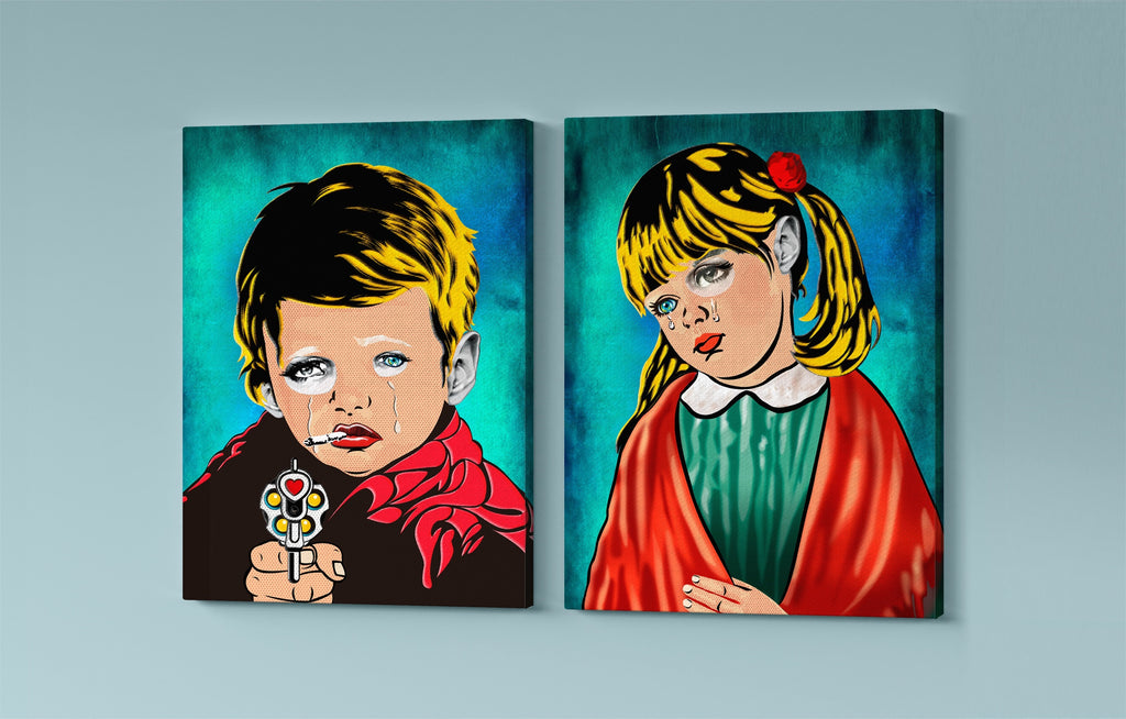 "Meninos da Lágrima" (conjunto telas)