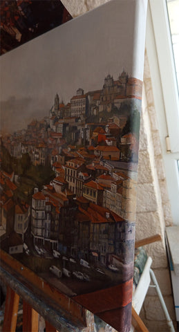 Niebla en el bajo Duero-Oporto